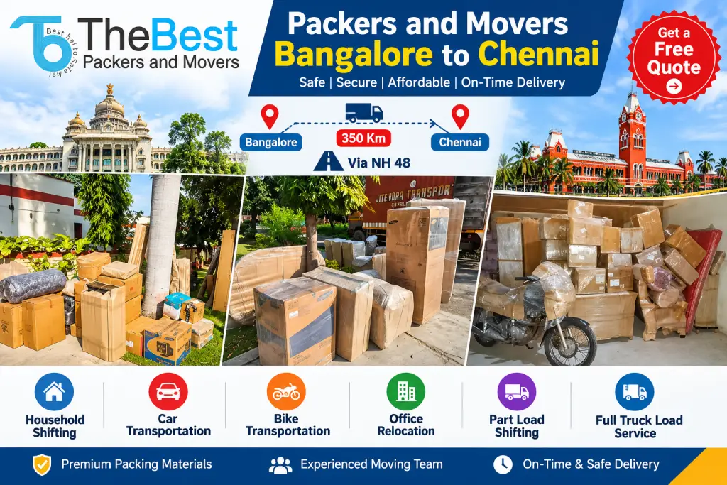 Packers and Movers Bangalore to Chennai